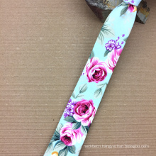 Mens Skinny Necktie with Your Own Brand Cotton Self Tipping Flower Ties